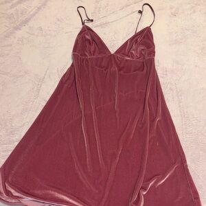 Elegant Burgundy Slip Dress